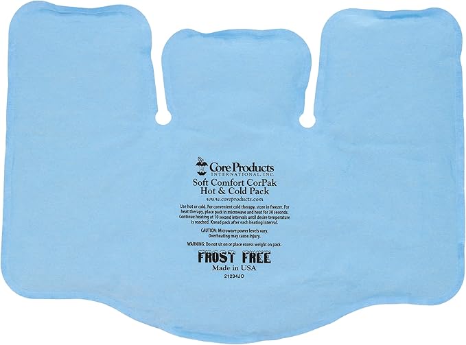 Core Products Soft Comfort CorPak – Reusable Hot & Cold Therapy Pack, Ice Pack for Injuries, No-Frost Compress for Muscle, Back & Joint Pain Relief – 11" x 15", Made in USA
