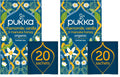 Pukka Calming Chamomile, Vanilla & Manuka Honey Organic Herbal Tea, Soothing Organic Tea Infusion Selection, Honey & Fennel Blend, Caffeine Free, 20 Total Tea Bags (Pack of 2)