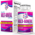 All-in-1 Multimineral Supplement Blend (Iron Free Formula) Multiminerals | Trace Minerals | High-Potency Multi Mineral Supplements | Mineral Complex | 90-Day Bulk Supply | 180 Tablets