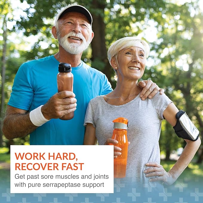 Arthur Andrew Medical, Serretia, Serrapeptase Formula for Muscle and Sinus Support, 90 Capsules