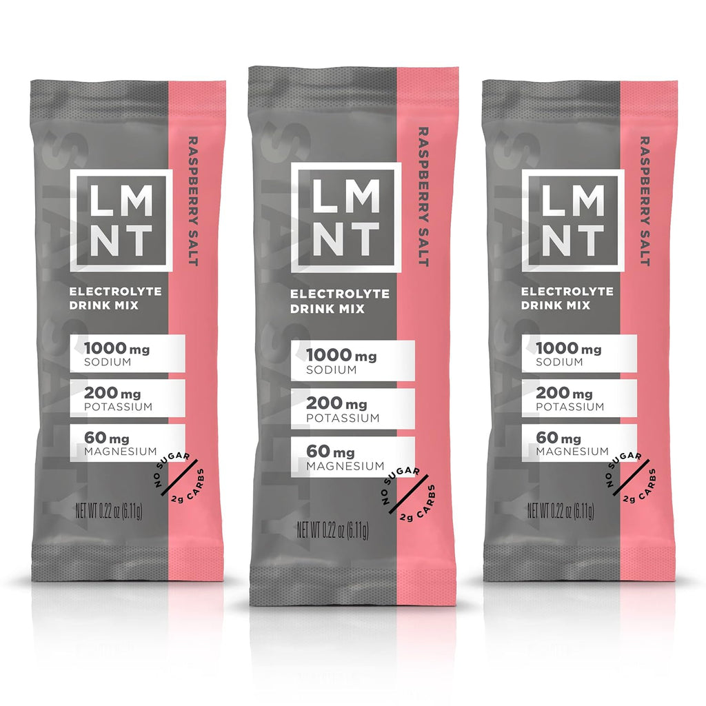 Drink LMNT Zero Sugar Electrolytes - Raspberry Salt | Drink Mix | 30-Count