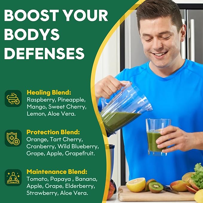 Fruits and Veggies Supplement (60 Day Supply) Powerfull Blend of 39 Whole Fruits and Veggies, Fills Nutritional Gaps, Get Energy, Well-being. USA Made Non-GMO/Vegan/Gluten Free. Packaging May Vary