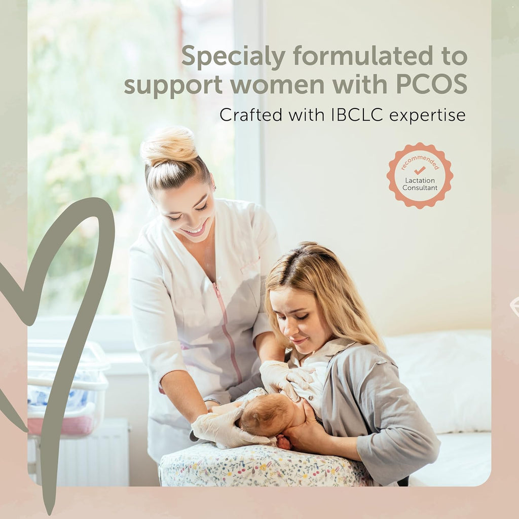 Elevate – PCOS Focused Lactation Support with Orgainc Goat’s Rue, Lion’s Mane, Shatavari & Ceylon Cinnamon – Vegan, Non-GMO, Herbal Supplement for Breastfeeding Moms – 60 Capsules