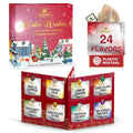 BREWIX, 2025 Advent Calendar Tea Bags | 24 Delightful Black & Green Tea Infusions in Pyramid Tea Bags - Holiday Gift Box | Christmas Gift Idea for Tea Lovers, Countdown Set | Holiday Variety Sampler for Tea Lovers