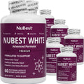 NuBest White - Glutathione 400mg & Milk Thistle Extract - Skin Brightening Supplement - Helps Beautiful and Radiant Skin - Antioxidant Supplement & Detoxification - 6 Pack | 6 Months Supply