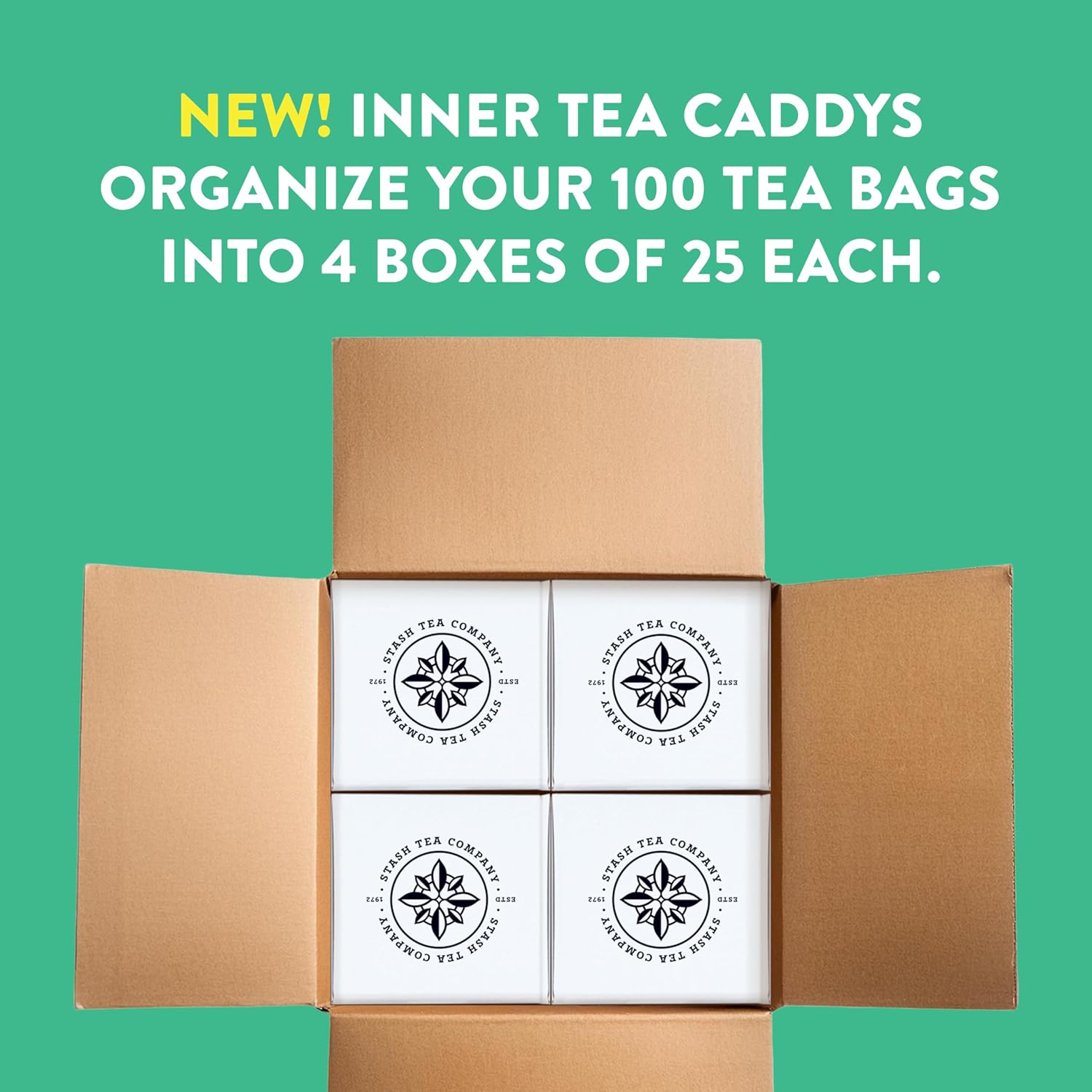 Stash Tea Orange Spice Black Tea, Box of 100 Tea Bags in Foil (Packaging May Vary)