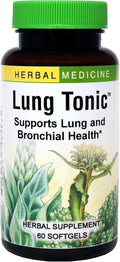 Herbs Etc. Lung Tonic - Lung Supplement for Bronchial Support - Healthy Breathing Support with Mullein, Horehound & Grindelia - 60 Softgels