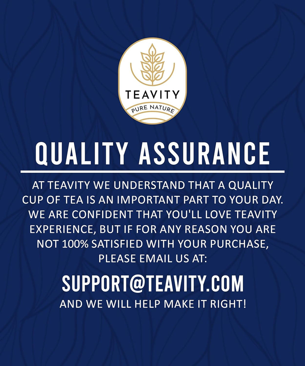 Organic Tea Pods with Moringa, Pepeppermint, Holy Basil & Turmeric - Naturally Decaf Tea - Mental Focus by Teavity (12 Tea Pods)