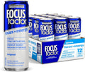 Focus Factor Energy Drink - 12 x 355ml Cans (Original Flavour) - with Focus + Energy - Lightly Carbonated, Sugar Free, Low Calorie with Vitamin B6 & Vitamin B12