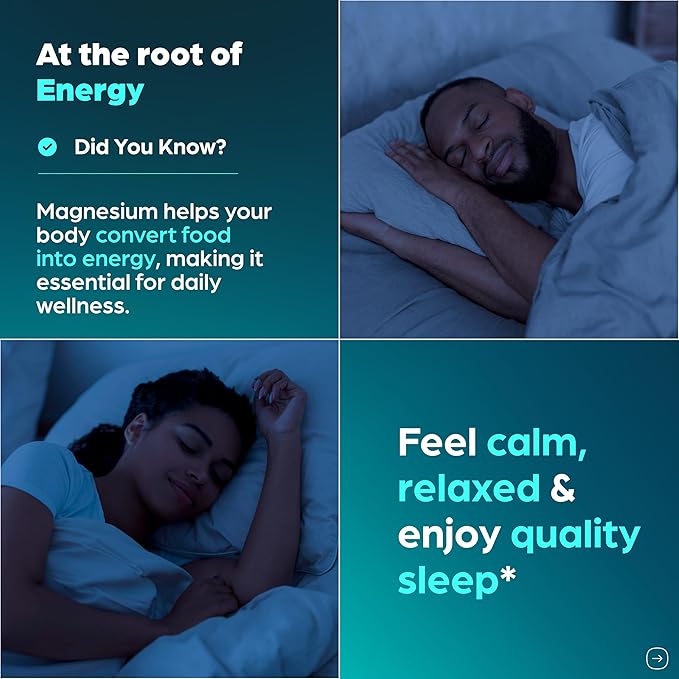 Magnesium Glycinate 400mg High Absorption Capsules with Quercetin | Quality Sleep, Relaxation & Muscle Health Supplement for Women and Men | Chelated Magnesium 120 Count (Pack of 2) | Easy to Swallow