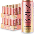 BRĒZ ELEVATE Cordyceps Mushroom Drink, Non-Infused Uplifting Tonic with Cordyceps, Guayusa, Maca & Ginseng, Vegan Adaptogen Drink for Focus, Drive & Mental Clarity, Strawberry Mango, 12 fl oz, 48 Pack