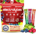 Keppi Electrolytes Powder Packets Assorted Flavors – Sugar Free Hydration Drink Mix with Potassium, Magnesium, Sodium – 30 Hydration Packets – Keto, Vegan, Fasting-Friendly, Zero Calorie