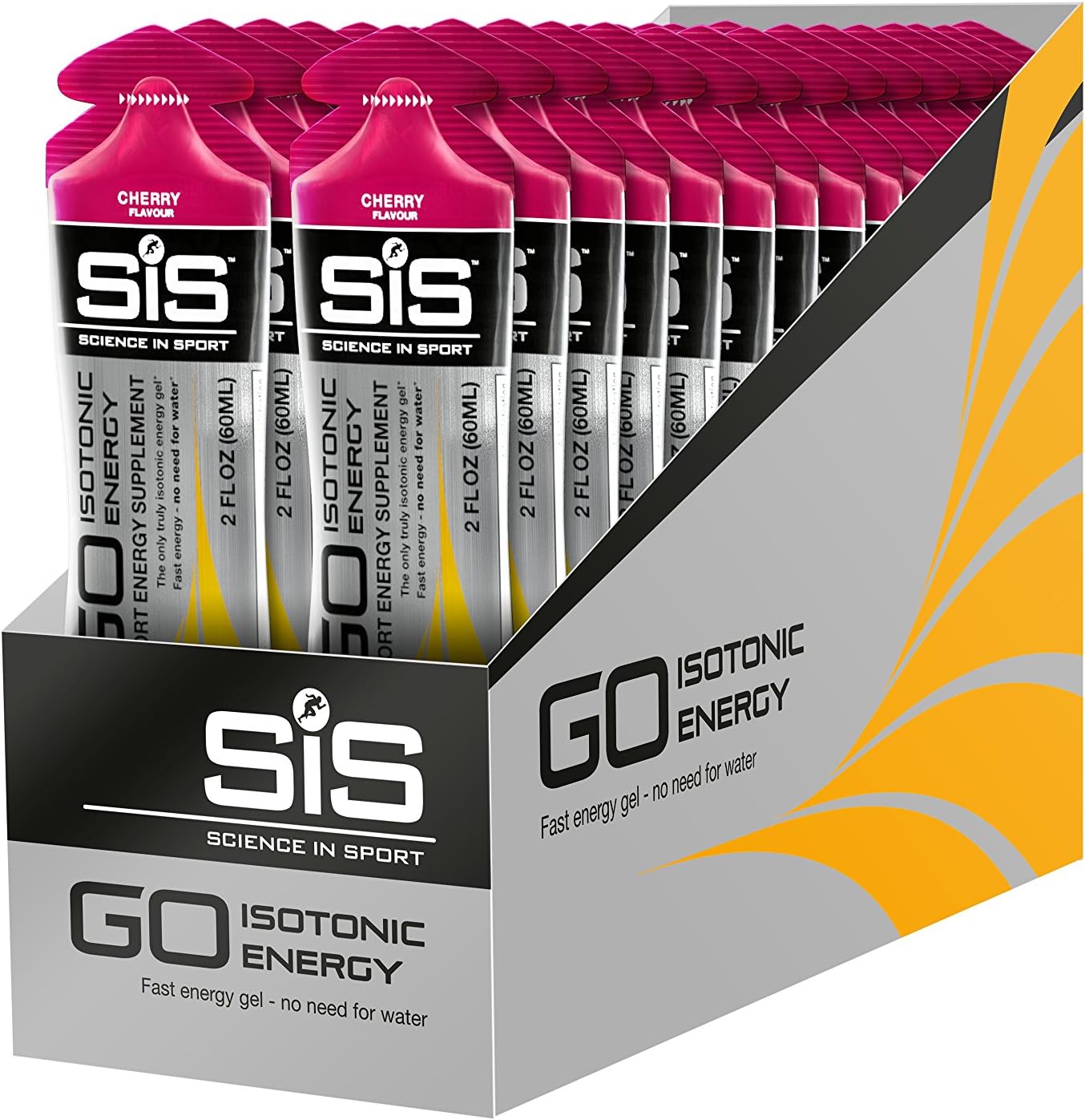 SIS Isotonic Energy Gels, 22g Fast Acting Carbohydrates, Performance & Endurance Sport Nutrition for Athletes, Energy Gels for Running, Cycling, Triathlon, Pineapple - 2 oz - 30 Pack