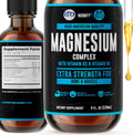 Magnesium Complex Drops - Magnesium Glycinate Liquid Citrate L-Threonate Complex with Vitamin D Vitamin B6 Vitamin C - Potassium supplement for Muscle, Mood, Heart & Nerve Support – Made in USA - 4 Oz