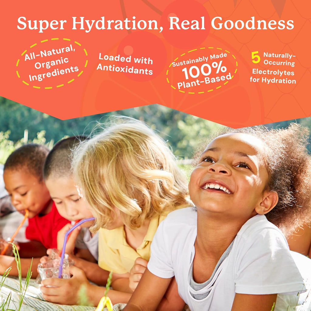 Kids Probiotic and Electrolytes Powder - Electrolyte Powder for Hydration, Digestive and Immune Support - Probiotics with Essential Minerals - Electrolytes Powder No Sugar for Active Kids