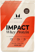 Myprotein Impact Whey Protein Powder, 2.2 Lbs (32 Servings) Cookies & Cream, 22g Protein & 5g BCAA Per Serving, Protein Shake for Superior Performance, Muscle Strength & Recovery, Gluten Free