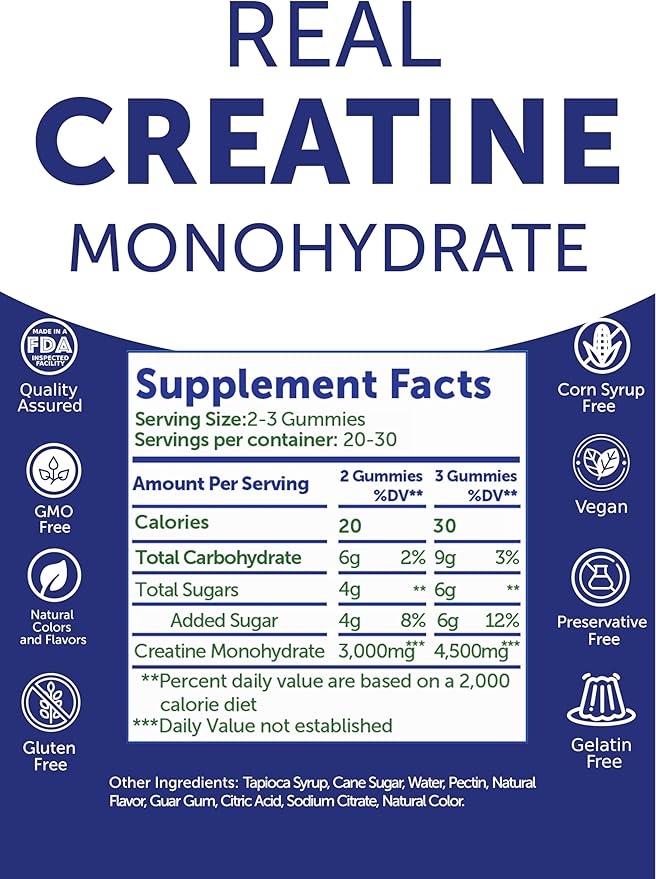 Lunakai USA Made Creatine & Shilajit Gummies Bundle – Recovery & Wellness Support – 60 Non-GMO Gummies Each