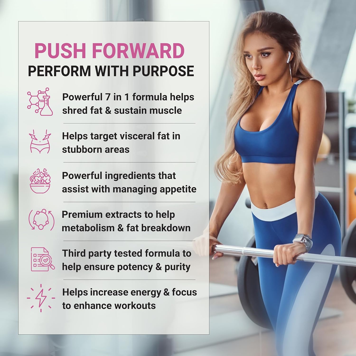 Toned Girl Glow | Supports GLP-1 Pathway Function | Weight Loss Pills for Women & Fat Burner to Boost Metabolism, Appetite Suppressant, Energy Assist | 3rd Party Tested Supplement - 60 Pills