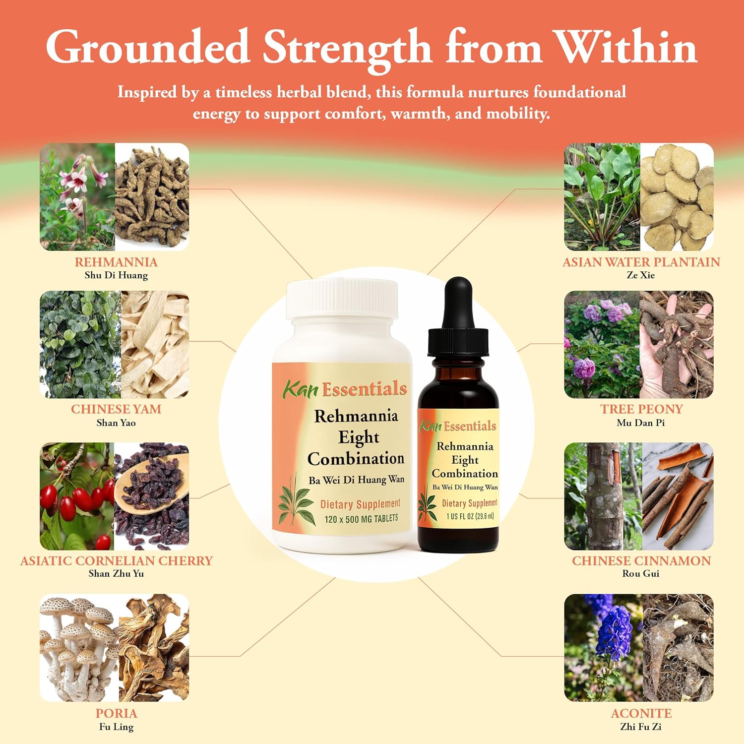 Kan Herbs Essentials Rehmannia Eight Combination 1 oz