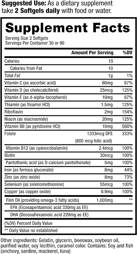 ProRenal+D with Omega-3 Fish Oil Kidney Multivitamin 90-Day Supply