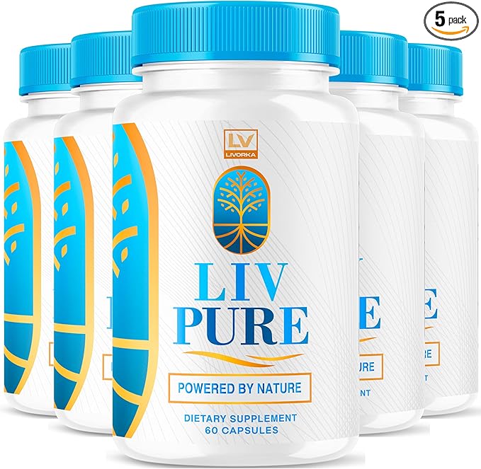 (5 Pack) Liv Pure, Liv Pure Reviews, Liv Pure Pills, Liv Pure Pills Reviews, Livpure, Liv Pure Capsules Liver, LivPure Pill Now in Capsules, 300 Capsules for 150 Days.