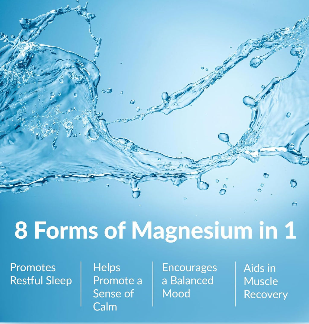 BIOptimizers Magnesium Breakthrough Drink - 8 Forms of Magnesium, Electrolytes, Sleep Health, Stress, Muscle Recovery, Heart Support | Glycinate, Citrate, Malate
