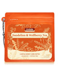 ChaSilir Organic Dandelion Root & Wolfberry Detox Tea Bags - Liver & Kidney Health Support, 15 Compostable Corn Fiber Bags (Caffeine-Free, Plastic-Free, Cleanse & Repair Formula)