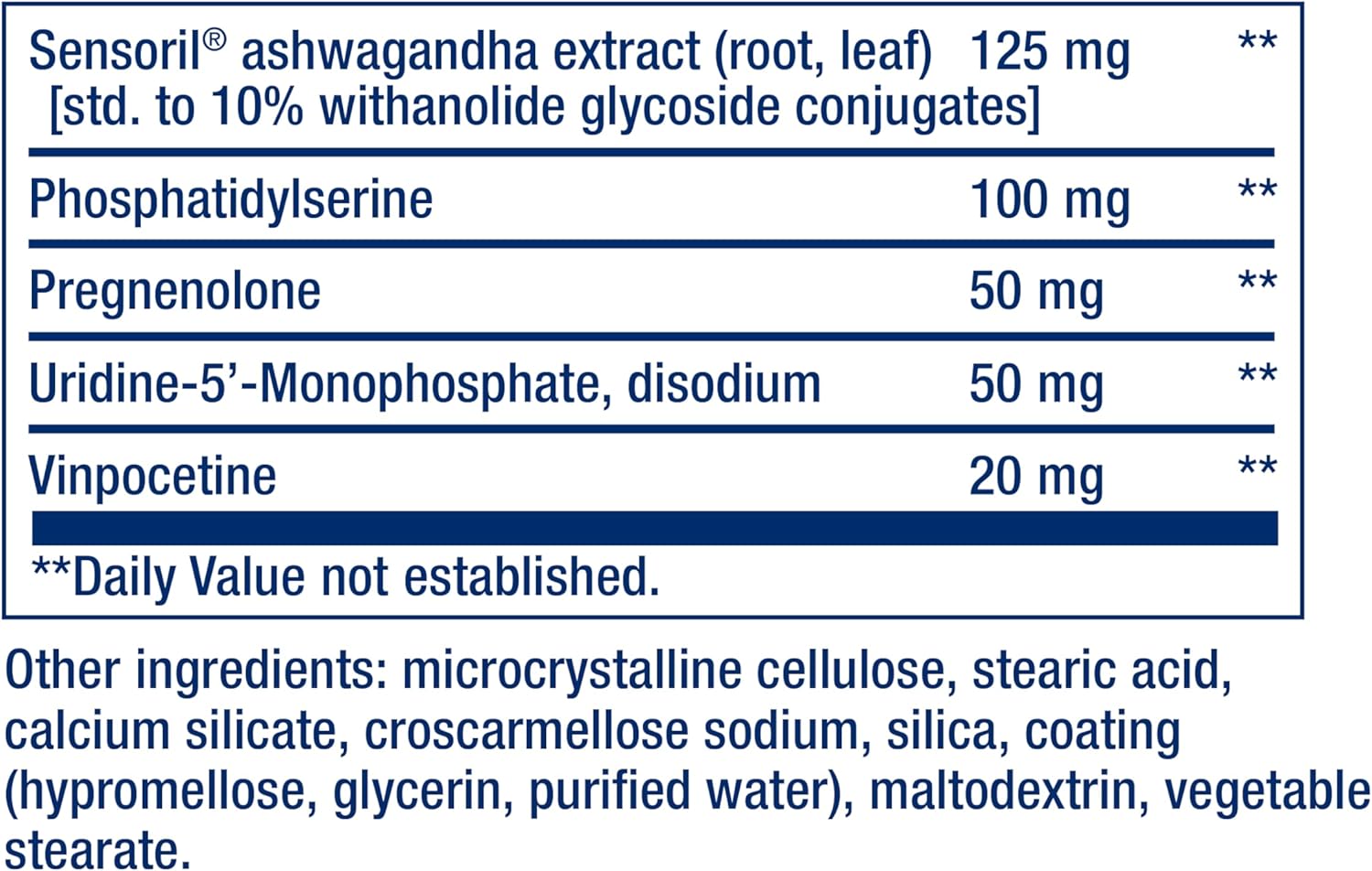 Life Extension Cognitex Elite Pregnenolone- Brain Health Supplement for Memory, Focus & Cognition- Formula with Phosphatidylserine, Ashwagandha & SAGE Extract, Calcium + More- 60 Vegetarian Tablets