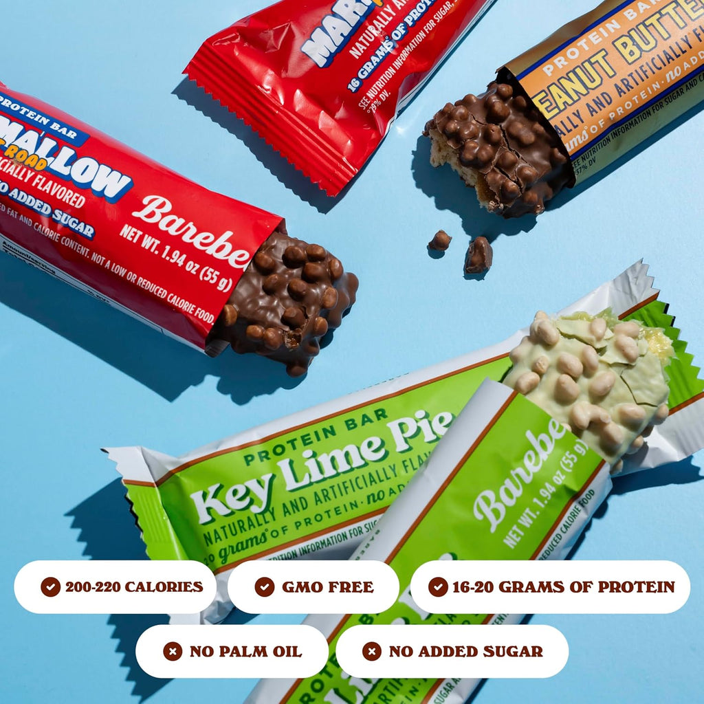 Barebells New On The Block Bundle (3 Mix Pack) – 36 Total Bars, High Protein Snacks, with 16g and 20g Protein & No Added Sugar – On-the-Go Breakfast or Post-Workout Treat