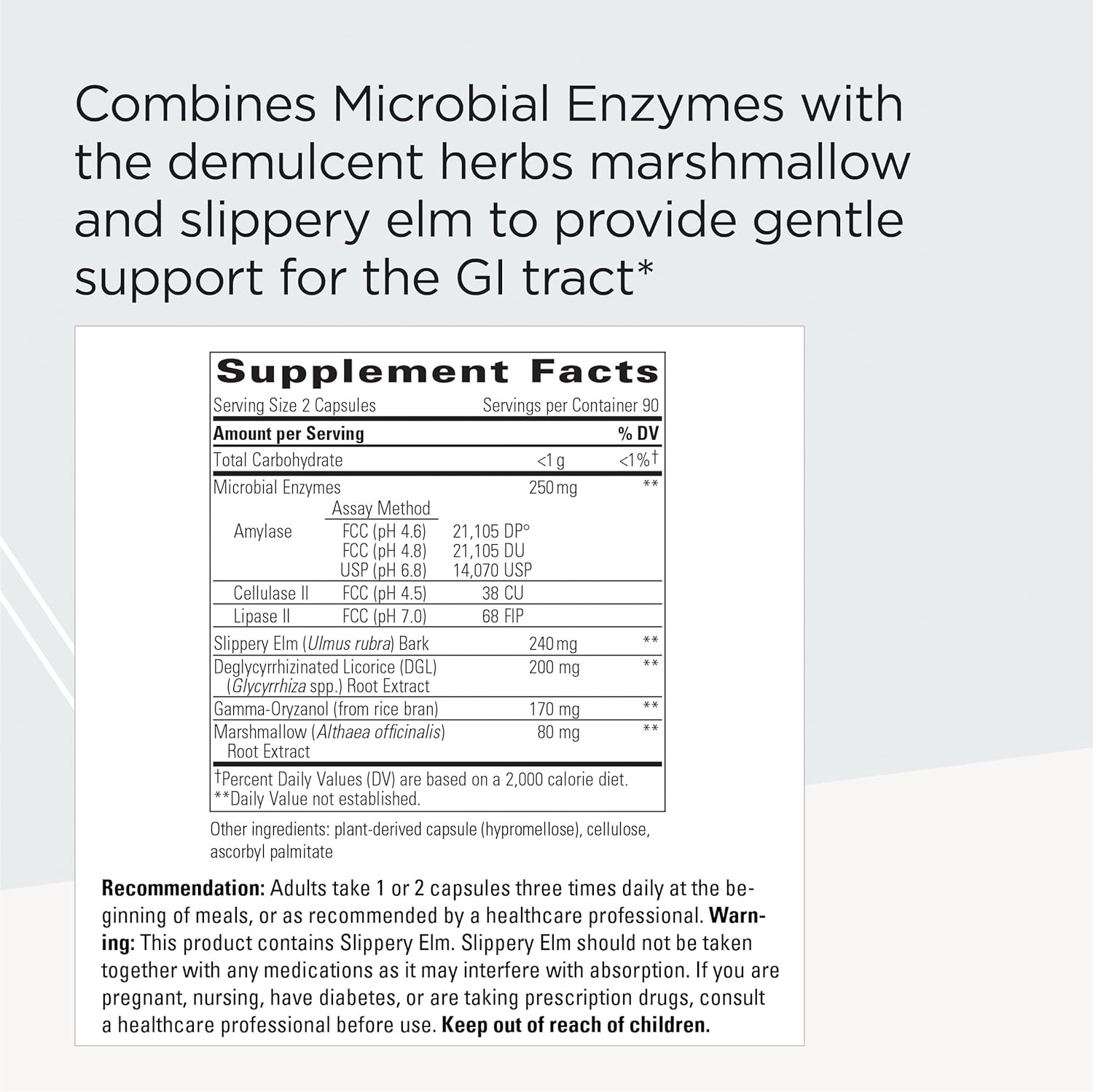 Integrative Therapeutics - Similase Sensitive Stomach - Clinician-Developed - Digestive Enzymes with Soothing Herbs* - Vegan - 180 Vegetable Capsules
