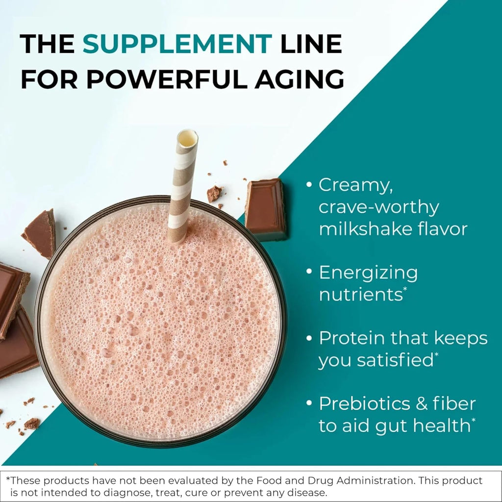 Reignite Wellness by JJ Virgin | Chocolate Plant-Based All-in-One Shake | Plant Protein Powder, Vitamins, Minerals, Greens & Aminos | 22g of Plant Protein | 30 Servings