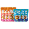 SkinnyBoost 28 Day Detox Tea Kit – Natural Cleansing & Bloating Support – 3 Pack - 28 Daytime Tea Bags & 14 Evening Tea Bags – Green Tea & Herbal Blend – Non-GMO, Vegan, Keto-Friendly, Sugar-Free
