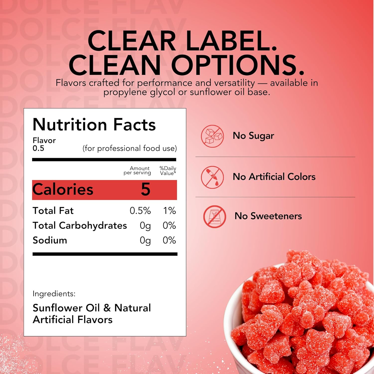 Dolce Flav Strawberry Extract – 2 Ounce Oil-Soluble Kosher, Sugar-Free, Concentrated Berry Flavor for Candy, Chocolates & Desserts, Includes Measured Dropper, Pack of 2