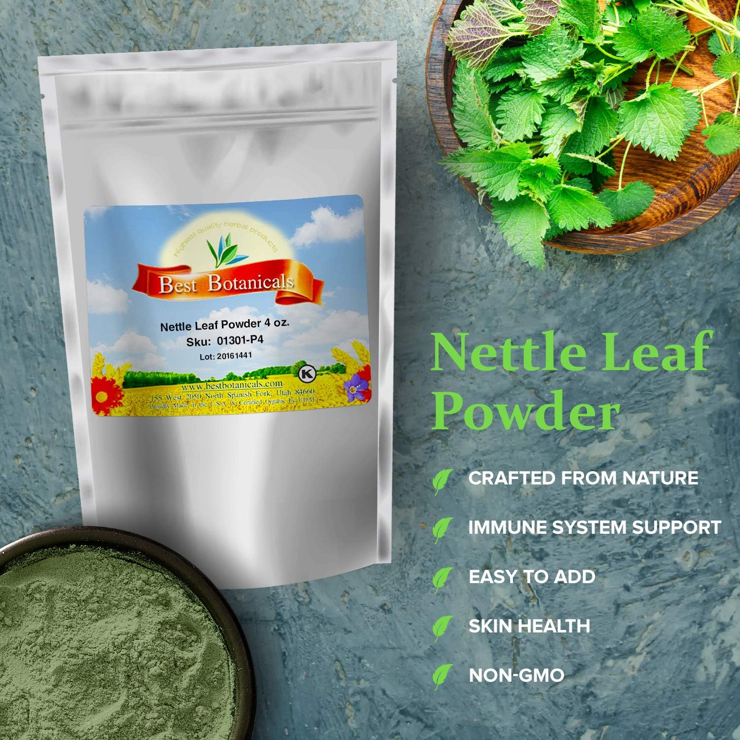 Best Botanicals Nettle Leaf Powder 4 oz.