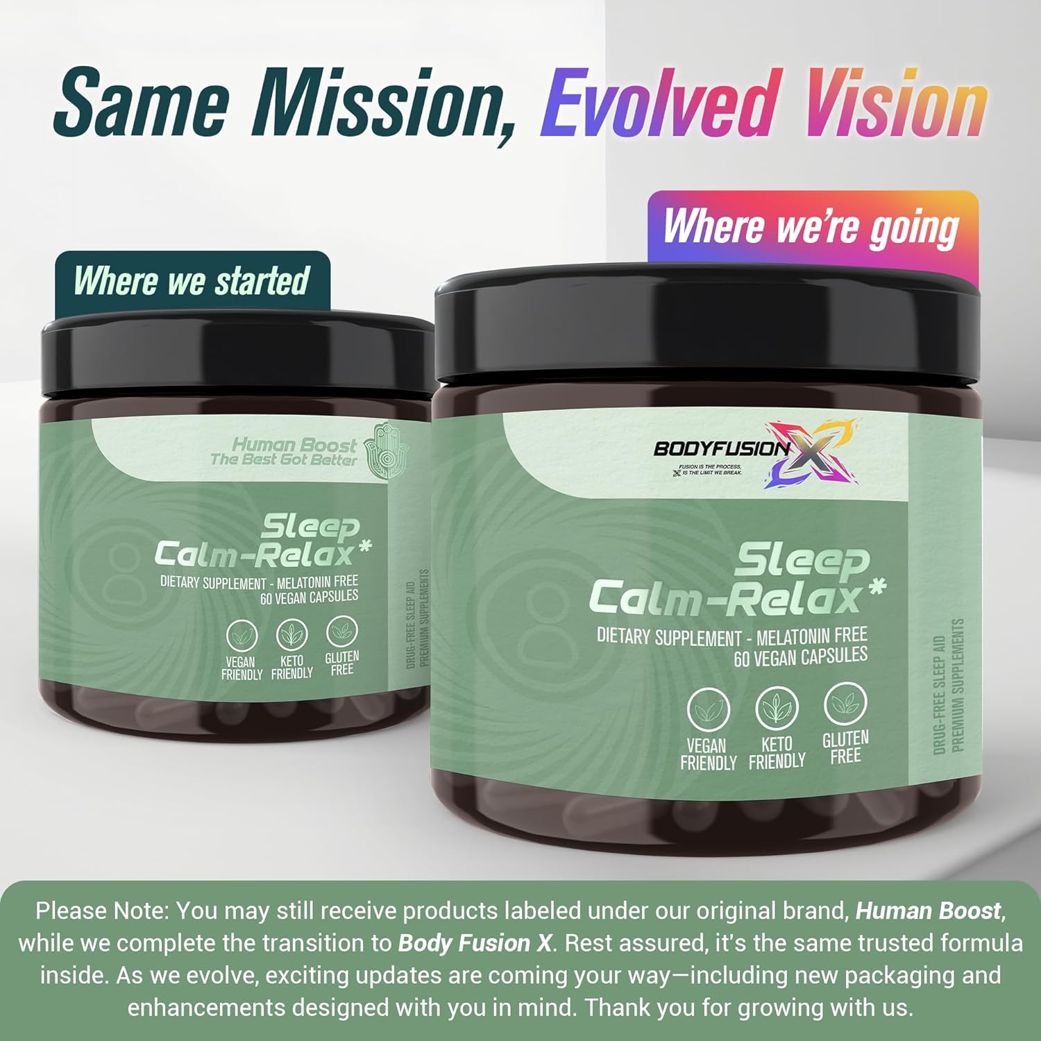 BodyfusionX Sleep Calm-Relax – Recovery Sleep Aid Supplement for Athletes & Gym-Goers – Supports Muscle Recovery, Stress Relief & Restful Sleep – Melatonin-Free, Non-Habit Forming Vegan Capsules