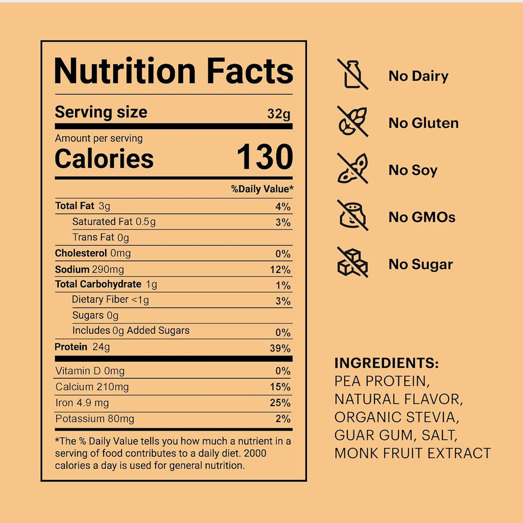 TB12 Plant Based Protein Powder by Tom Brady, 24g of Vegan Pea Protein, Low Sugar, Low Carb, Non-GMO, Meal Replacement, Keto Friendly, Paleo, Sugar Free, Vanilla Flavor (1.12 Ounce, Pack of 12)