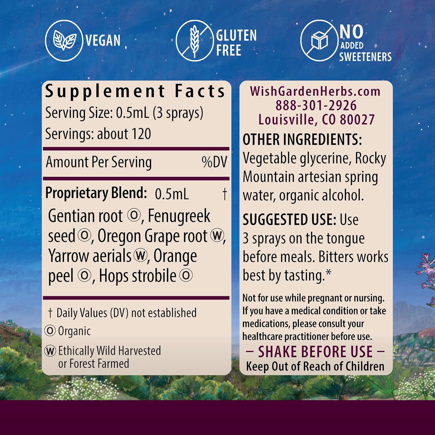 WishGarden Bitters, 1 FZ