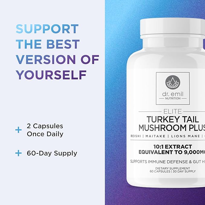 DR. EMIL NUTRITION Elite Turkey Tail Mushroom Plus Twin Pack