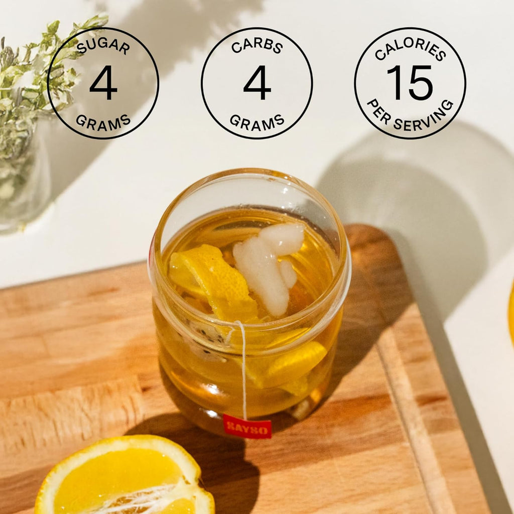 SAYSO Old Fashioned Original Craft Cocktail Tea Bag | Under 1 Min (With Bitters & Orange) | Steep in Whiskey & Cold Water |Organic, Certified Gluten-free & Non-GMO| (<4G Sugar, 15 Calories), 8 count