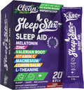 Sleep Aid Melatonin Powder Tryptophan Glycine Valerian Root Magnesium For Sleep Lemon Balm L Theanine Magnesium Glycinate Zinc Sleep Aid Myo Inositol GABACalm B6 5 HTP Stress Relief 20 Stix