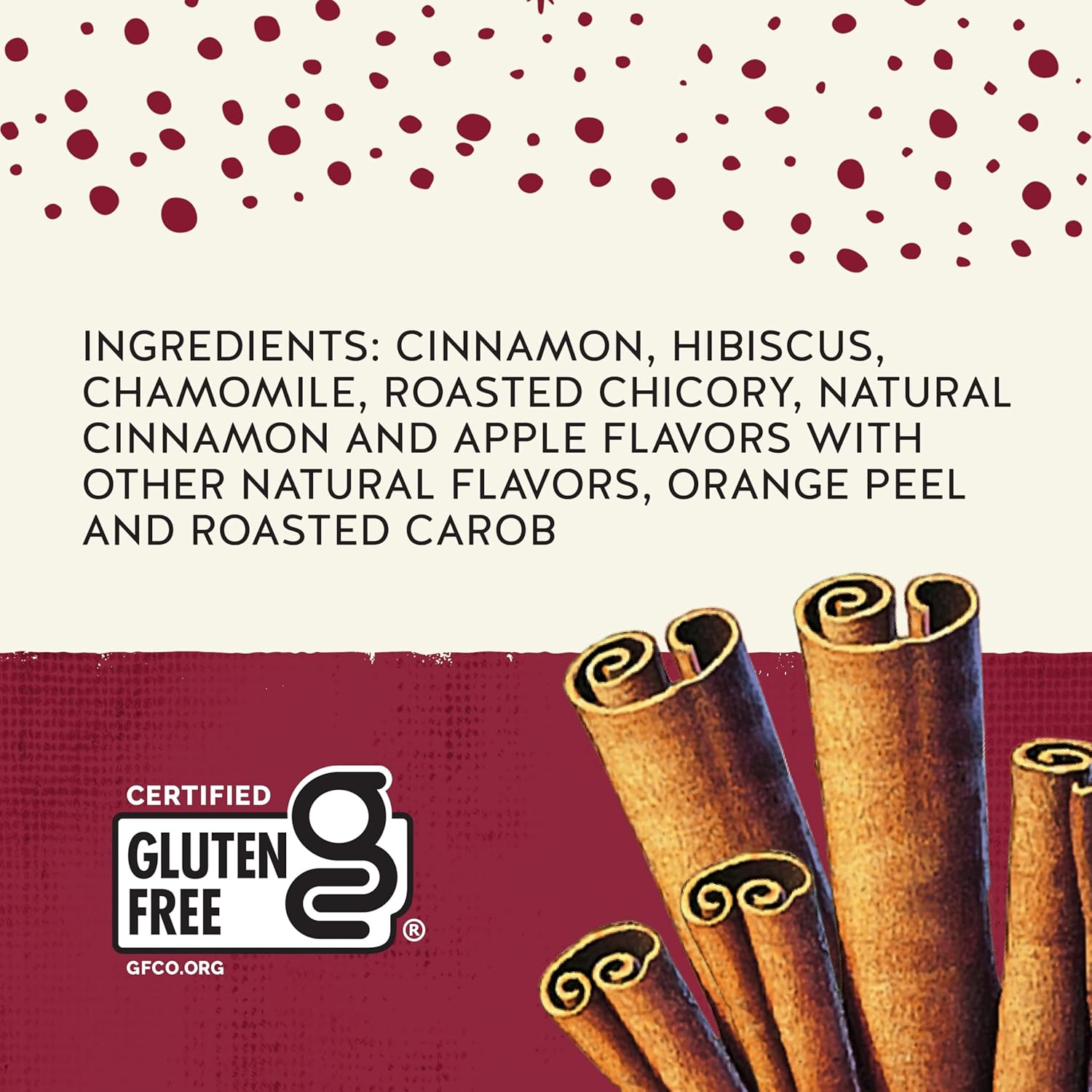 Celestial Seasonings Cinnamon Apple Spice Herbal Tea, Caffeine Free, 20 Tea Bags Box (Pack of 6)