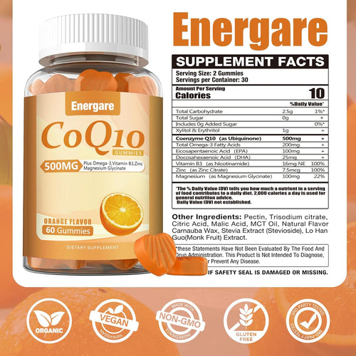 1 Pack Coq10 500Mg Gummies