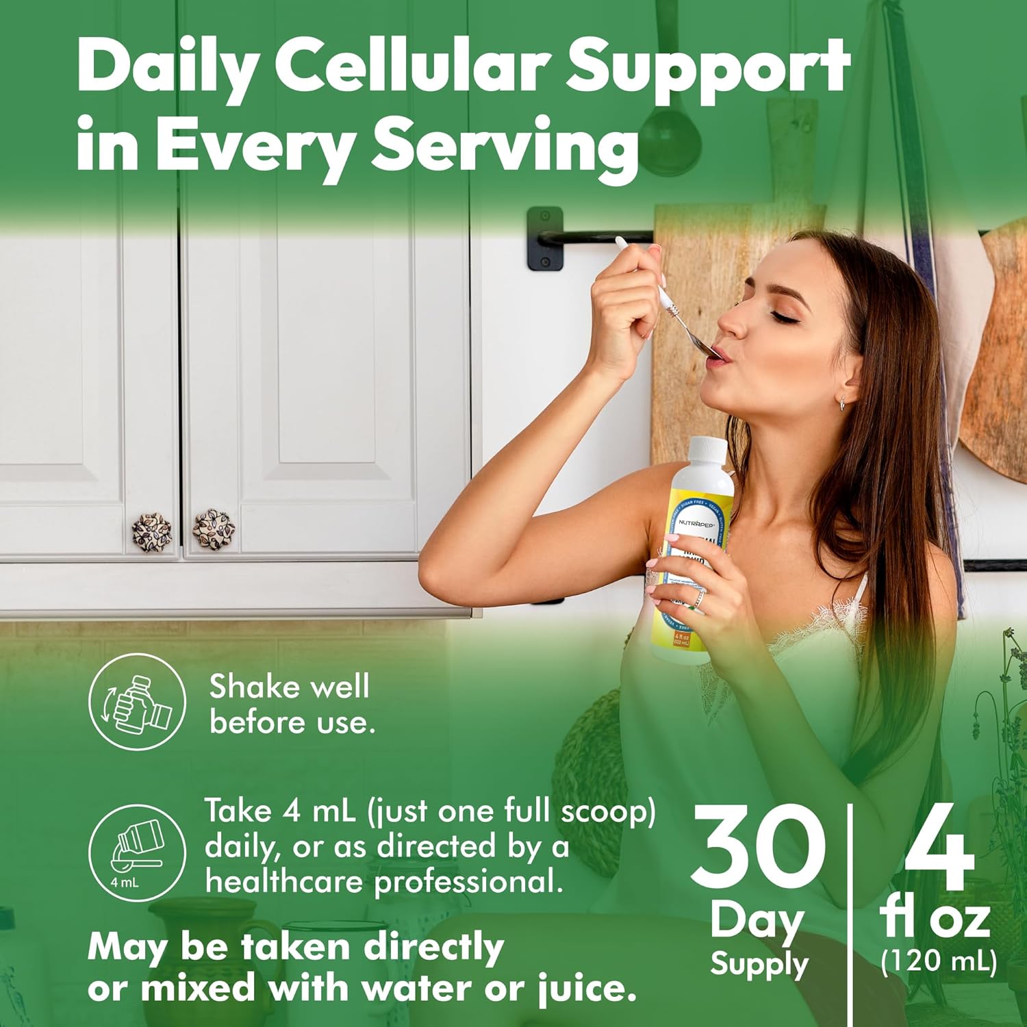 NAD+ Liquid Supplement - Liposomal NAD+ Boost for Healthy Aging Longevity & Cellular Energy - Nicotinamide & Resveratrol Complex for Brain & Mitochondrial Support - Vegan Sugar Free 4 fl oz