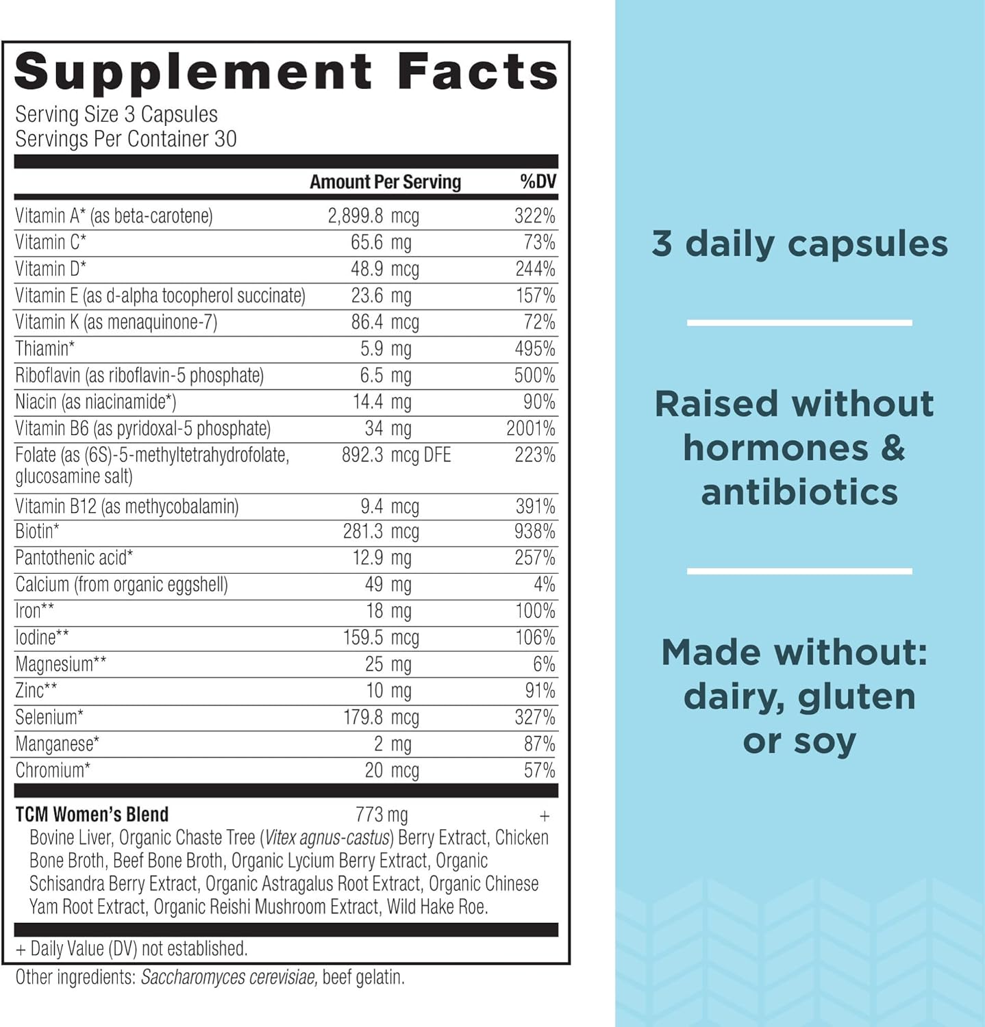 Ancient Nutrition Multivitamin for Women, Multi Women's, Vitamin D, C, B12, Zinc, Magnesium, Supports Healthy Immune System and Bone Health, 90 Ct