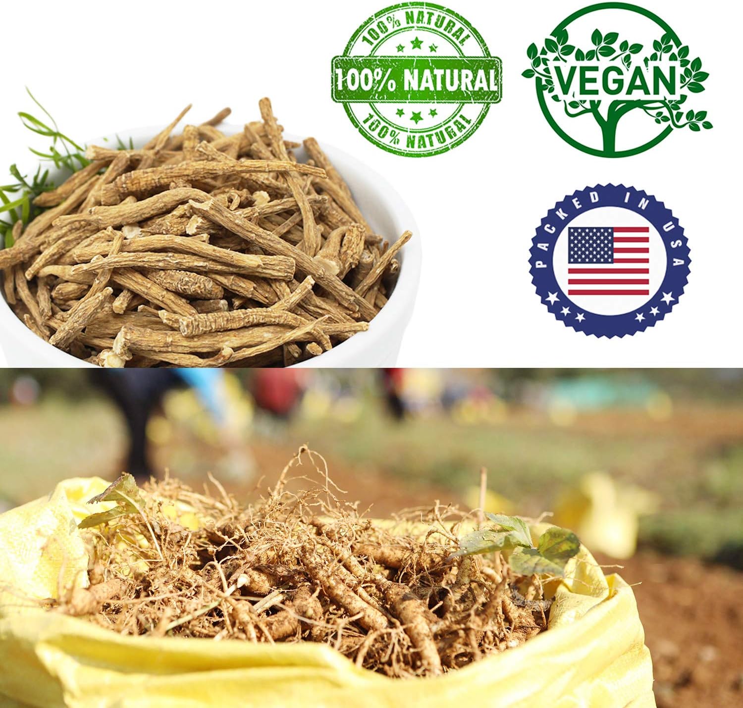 American Ginseng from Wisconsin, DOL American Wisconsin Ginseng Slices Root 西洋参/花旗参 美國花旗參 (4 Ounce (Bag of 1) Small Root)