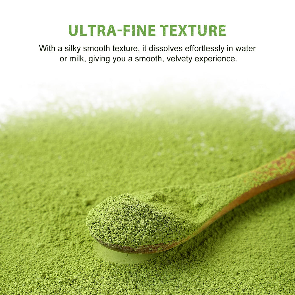 Soeos Organic Matcha Powder, Matcha Green Tea Powder, 2 oz (2 Pack), Total 4 oz, Antioxidant-Rich Japanese Matcha for Lattes, Smoothies and Baking, Recyclable Bags