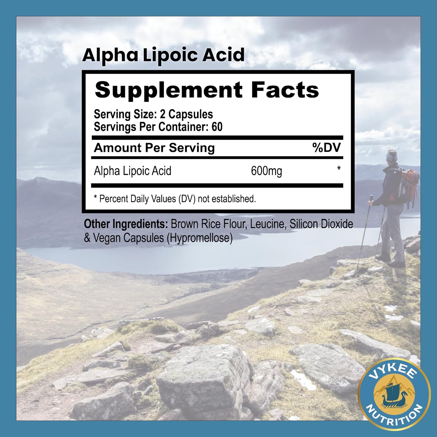 Alpha Lipoic Acid 600mg – Advanced Antioxidant Support | Cellular Energy, Metabolic Function & Longevity | Vegan, Clean Formula | 3rd Party Tested