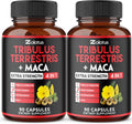 Zolotus 2 Packs Tribulus Terrestris with Maca Root Ashwagndha Root, Panax Ginseng - 6 Months Supply