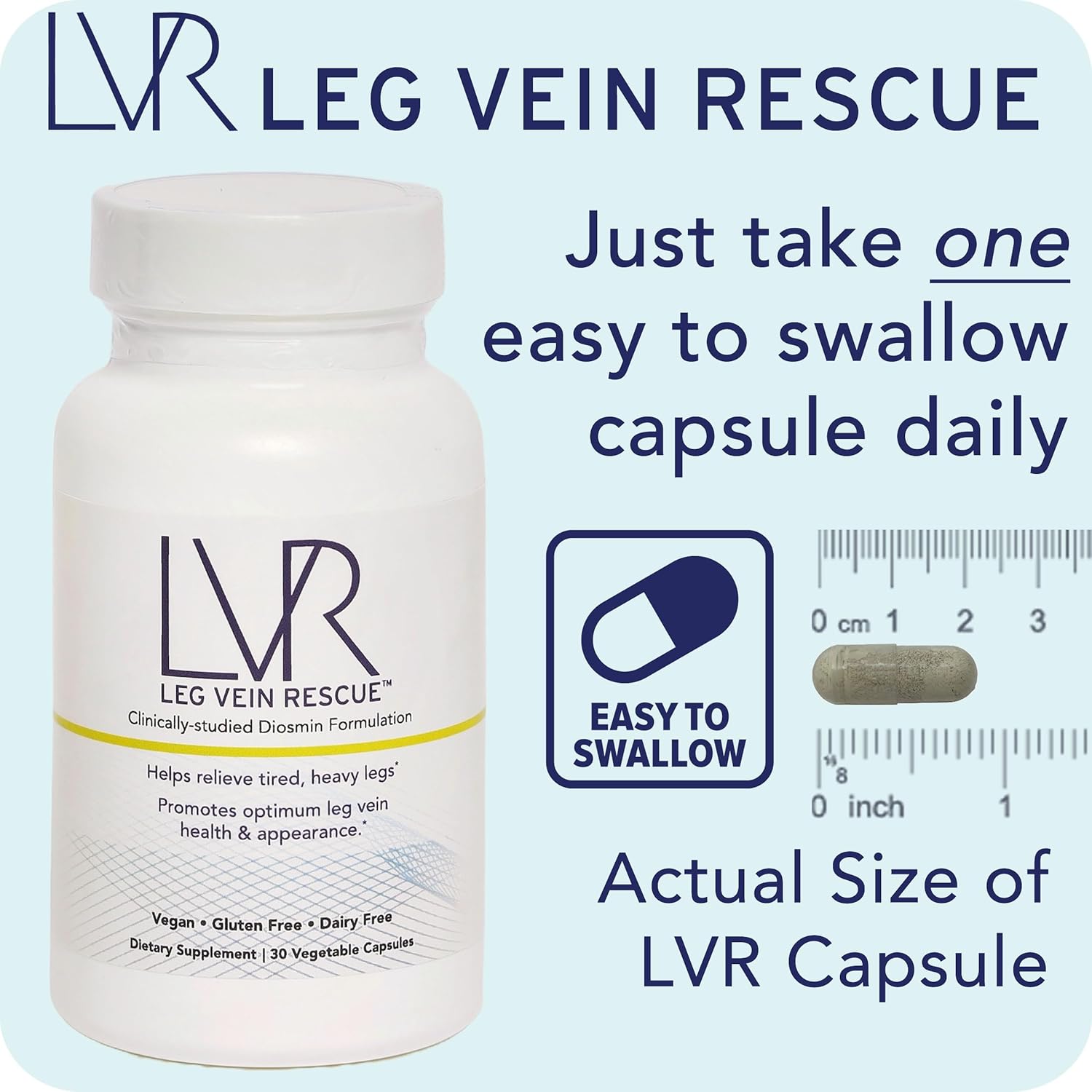 Clinically Studied Diosmin Varicose Vein and Leg Circulation Support 120 Day Supply - Spider Veins & Leg Edema Relief Citrus Bioflavonoids Natural Health Supplement (6 Bottles)