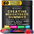 Creatine Monohydrate Gummies for Men & Women, 9000MG Creatine Gummies Sugar Free - Mixed Flavored with L-Taurine, BCAA 2:1, B12 B6 for Boost Strength, Focus & Endurance, Vegan, Non-GMO, 60pcs